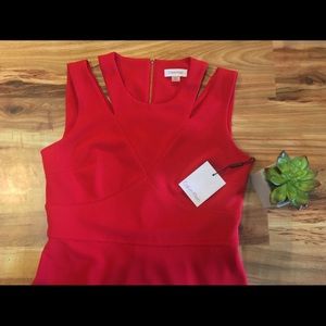 Calvin Klein | Red Bodycon Dress NWT